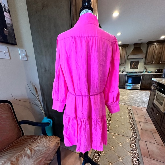 💥Lilly Pulitzer - DRENA Linen Dress NWT- Passion Fruit Pink - Lined - NWT!!!💥 - Picture 4 of 14